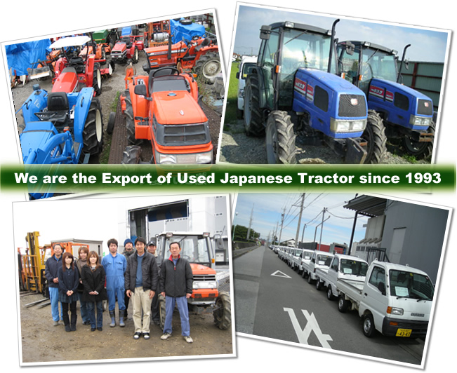 We are the Exoport of Used Japanese Tractor since 1993